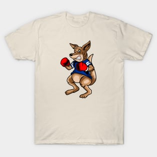 Cartoon Kangaroo Boxer T-Shirt